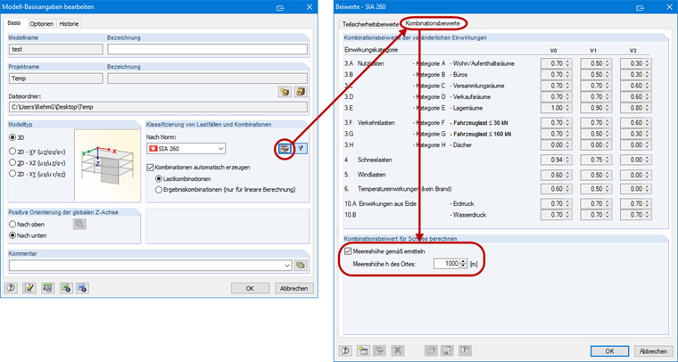 Entering Reference Height