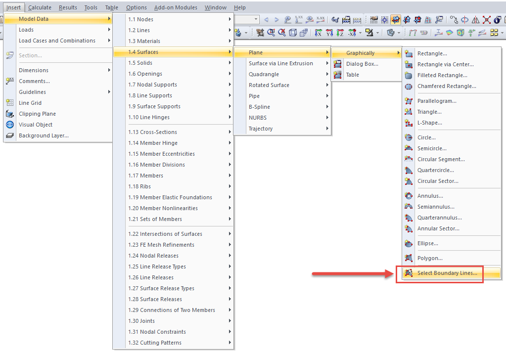 Select Boundary Lines