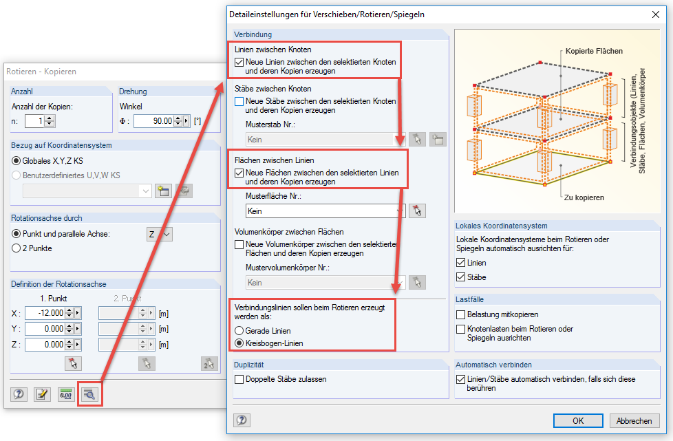 Creating Rotated Surface