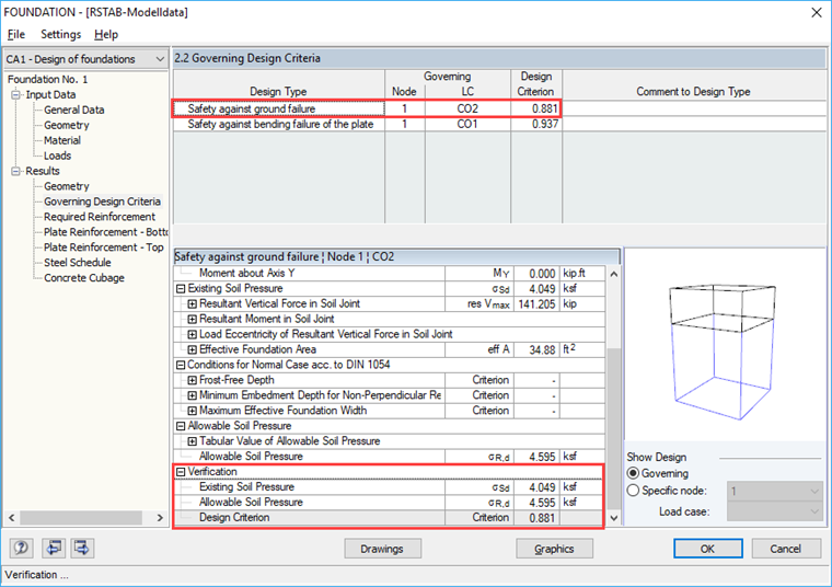 Ground Failure Design According to DIN 1054 in RF-FOUNDATION (Old)