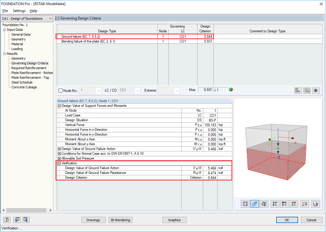 Ground Failure Design According to EN 1997-1 in Current RF-/FOUNDATION Pro