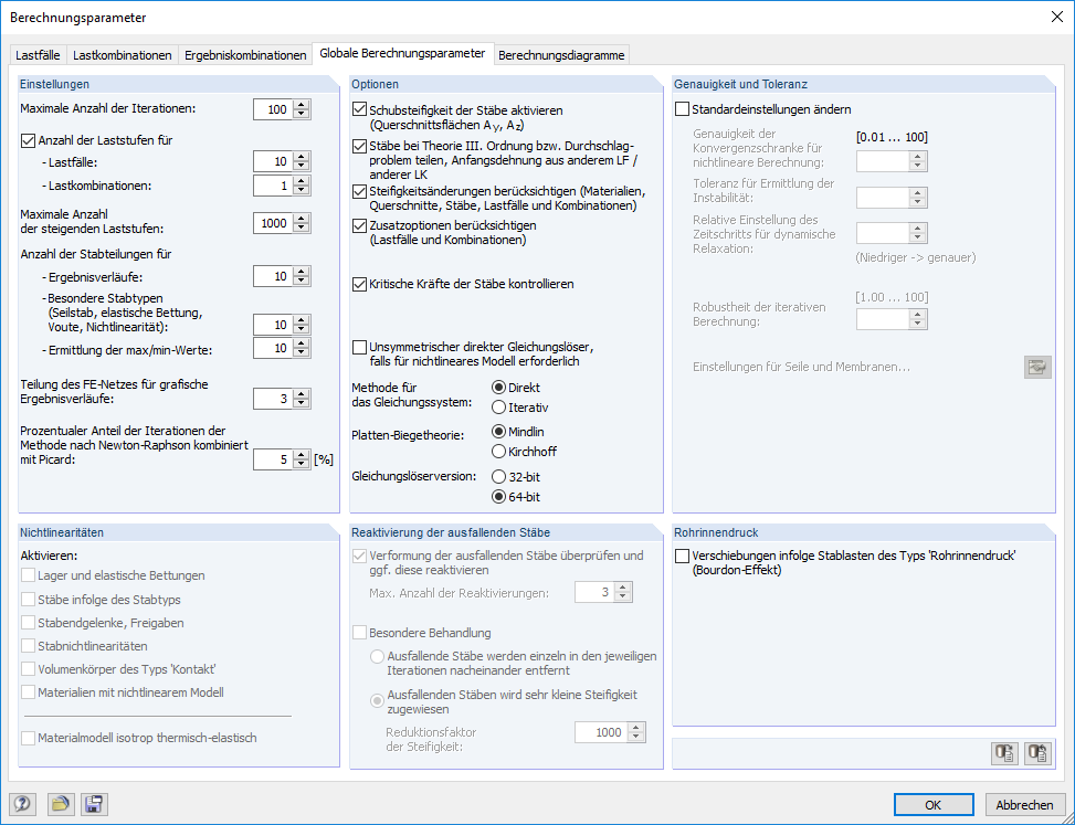 Setting Load Increments