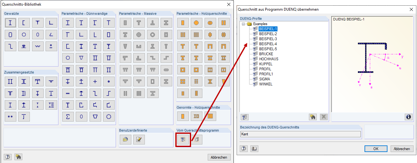Importing Cross-Section from SHAPE-THIN Program
