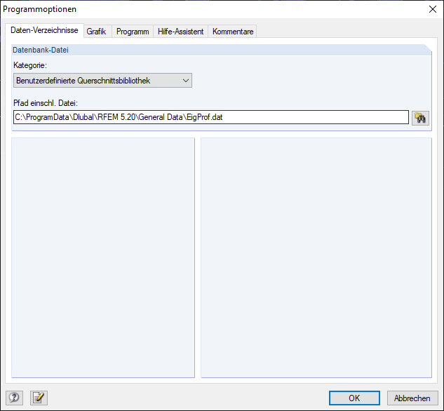 Storage Path of User-Defined Cross-Section Library