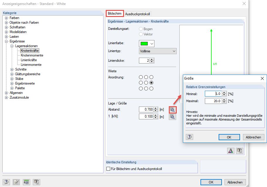 Relative Limit Settings