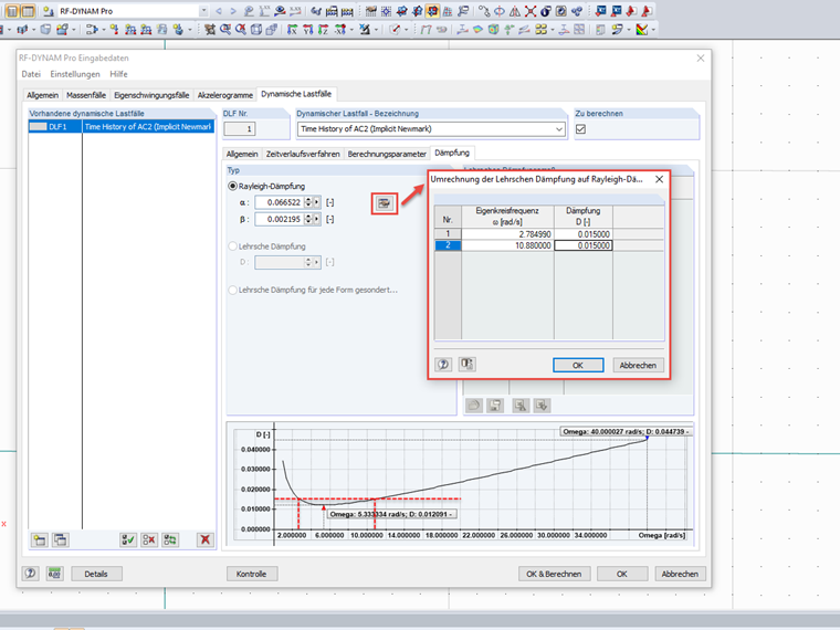 Conversion of Lehr's Damping into Rayleigh Coefficients