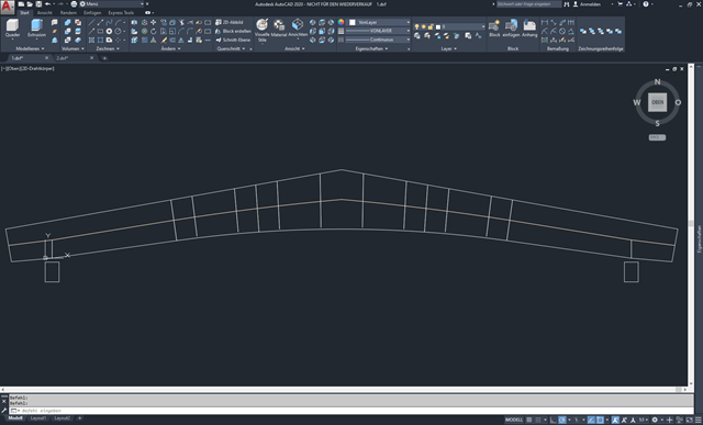 File Opened in AutoCAD