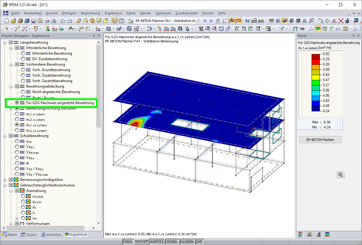 Reinforcement Applied for Deformation Analysis