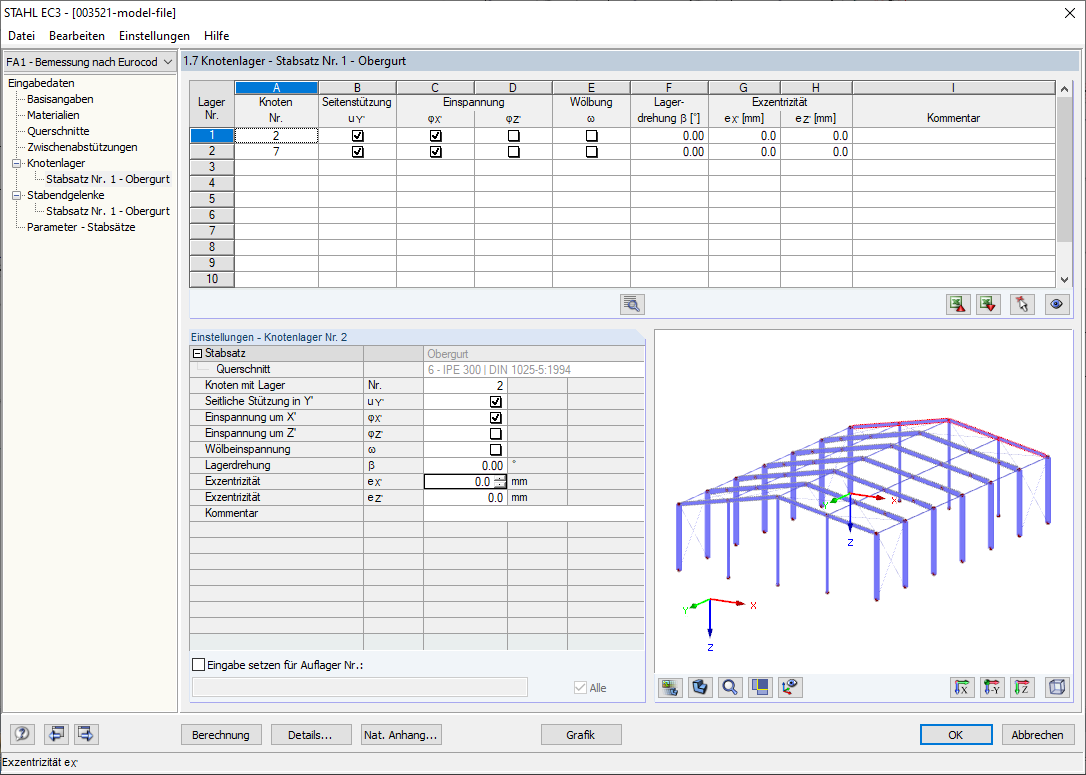 Window 1.7 Nodal Supports - Set of Members