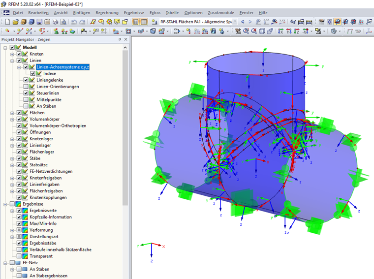 Displaying or Hiding Line Axis System