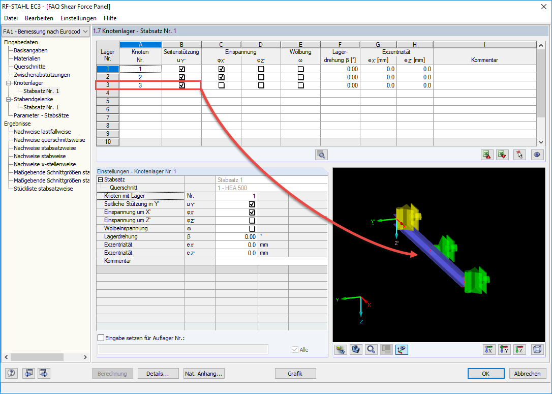 Lateral Support According to General Method