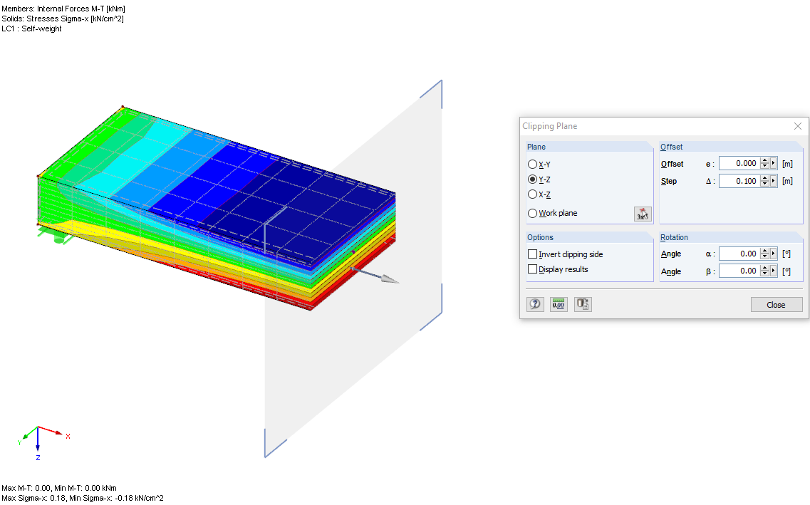 Sigma-X Stresses in Solid