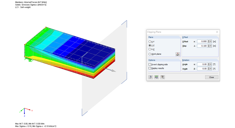 Sigma-X Stresses in Solid