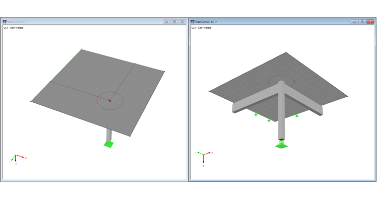 Graphical Display of Determined Load Increasing Factor ß