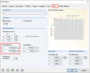 Setting Distance of Grid Points