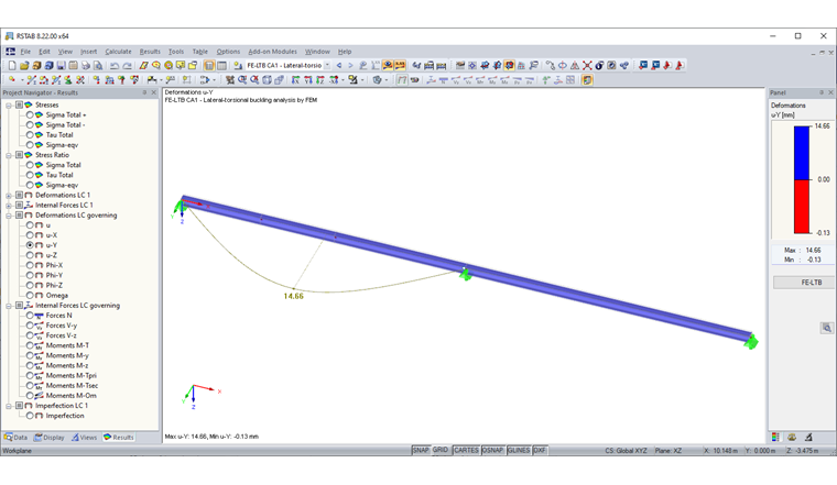 Deformation Check in FE-LTB