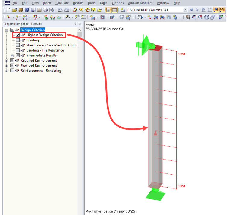 Greatest Design Criterion of All Design Checks for Entire Structural Component