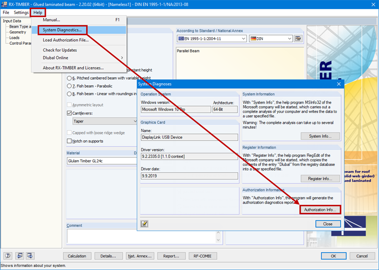 Creating Diagnostics File in RX-TIMBER
