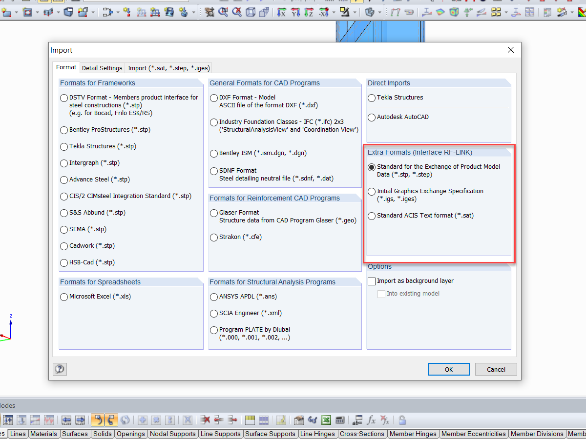 Additional Import Options via RF-LINK Module
