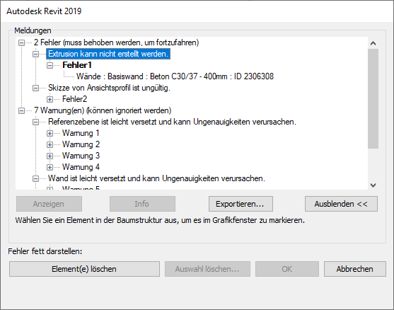 Error "Unable to Create Extrusion"