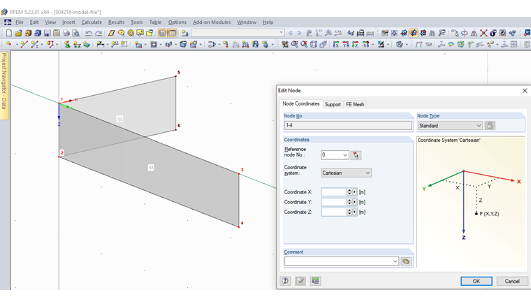 Checking Node Coordinates