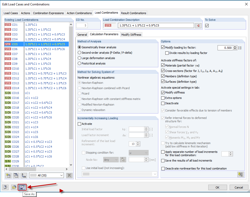 Saving Combination Scheme