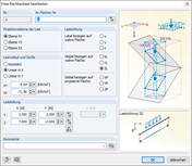 Applying Compressive Stress as "Free Rectangular Load" to Equivalent Structure