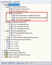 Result Navigator for Results of RF-CONCRETE Surfaces