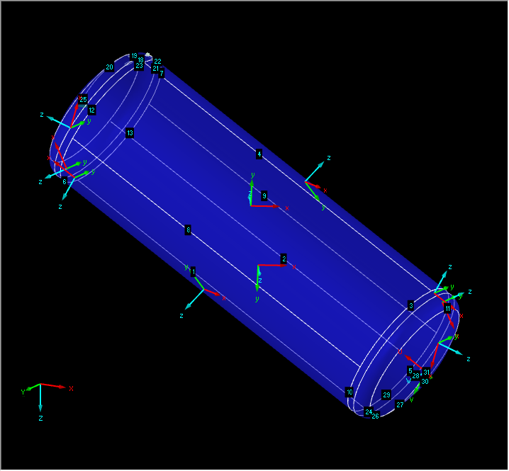 Unaligned Local Coordinate Systems on Container