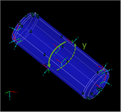 Aligned Local Surface Coordinate Systems on Container