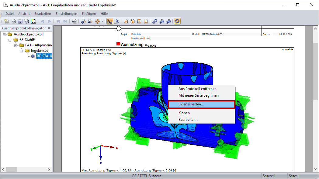 Shortcut Menu Properties
