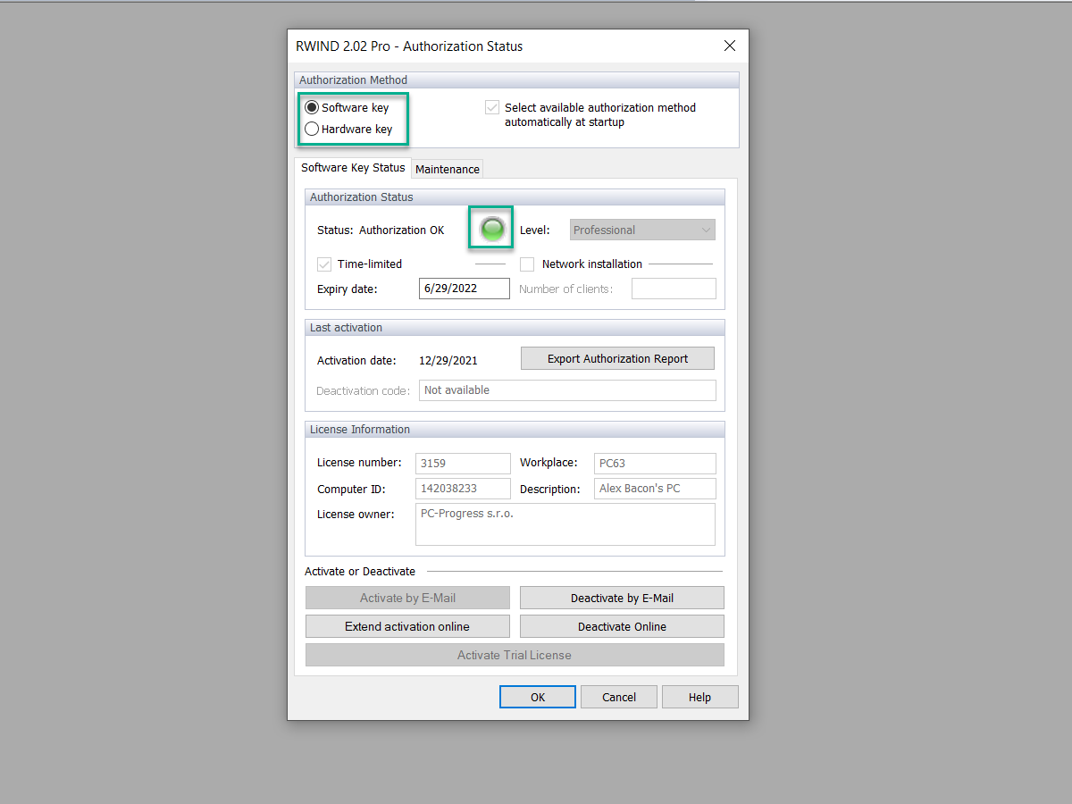 Authorization Status