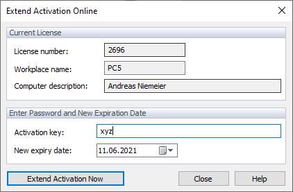 Extension of Activation
