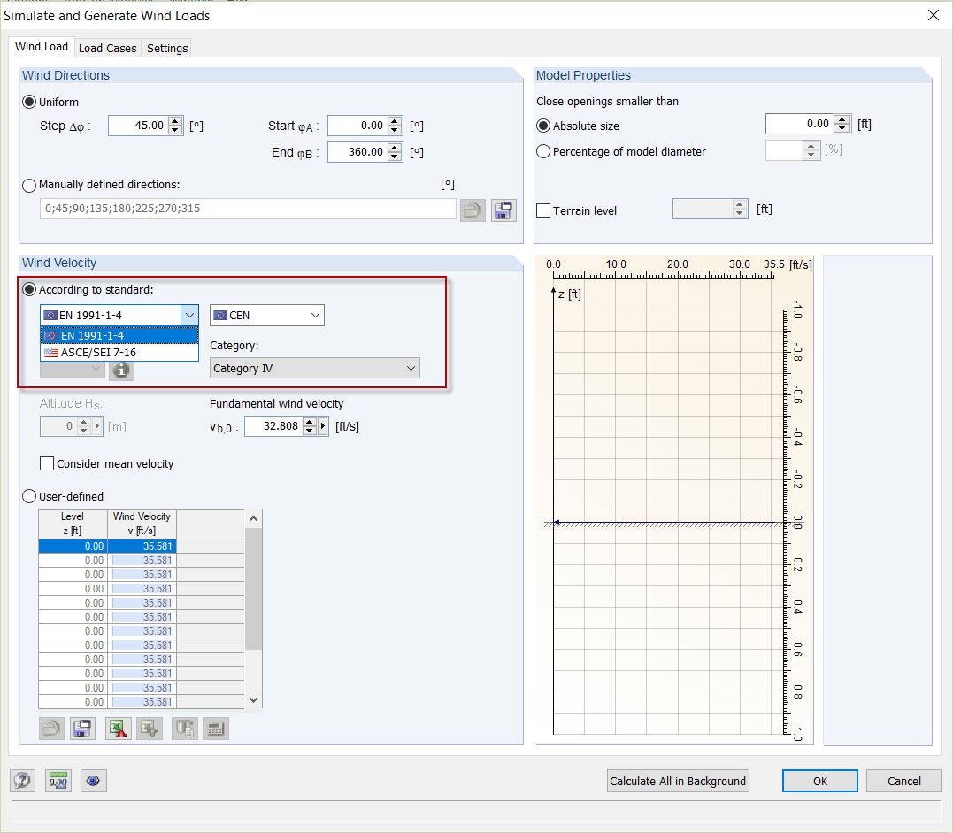 RWIND Simulation - Wind Profile Standards