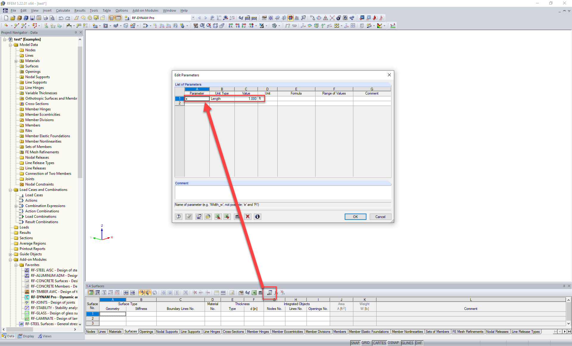 Parameter Definition