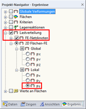 Load Distribution in Result Navigator