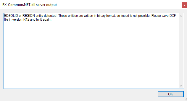 3D Solid or region entry detected.
