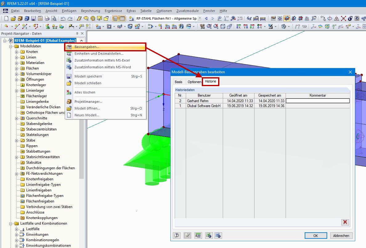 Opening History in General Data