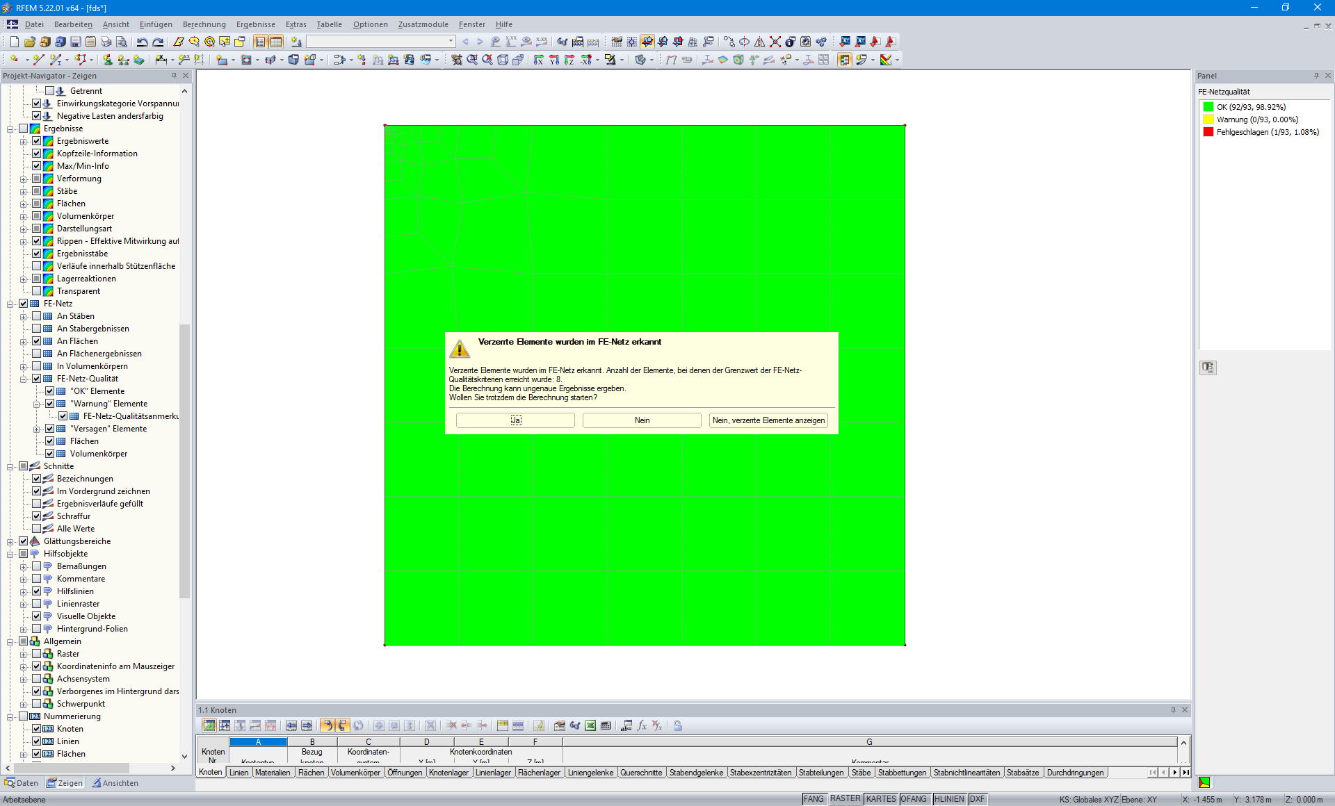 Distorted Elements Detected but not Graphically Recognized
