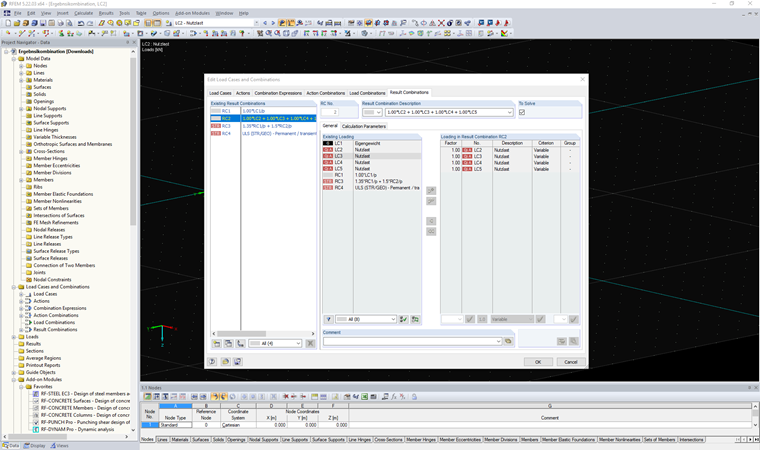 Automatically Generated Result Combinations