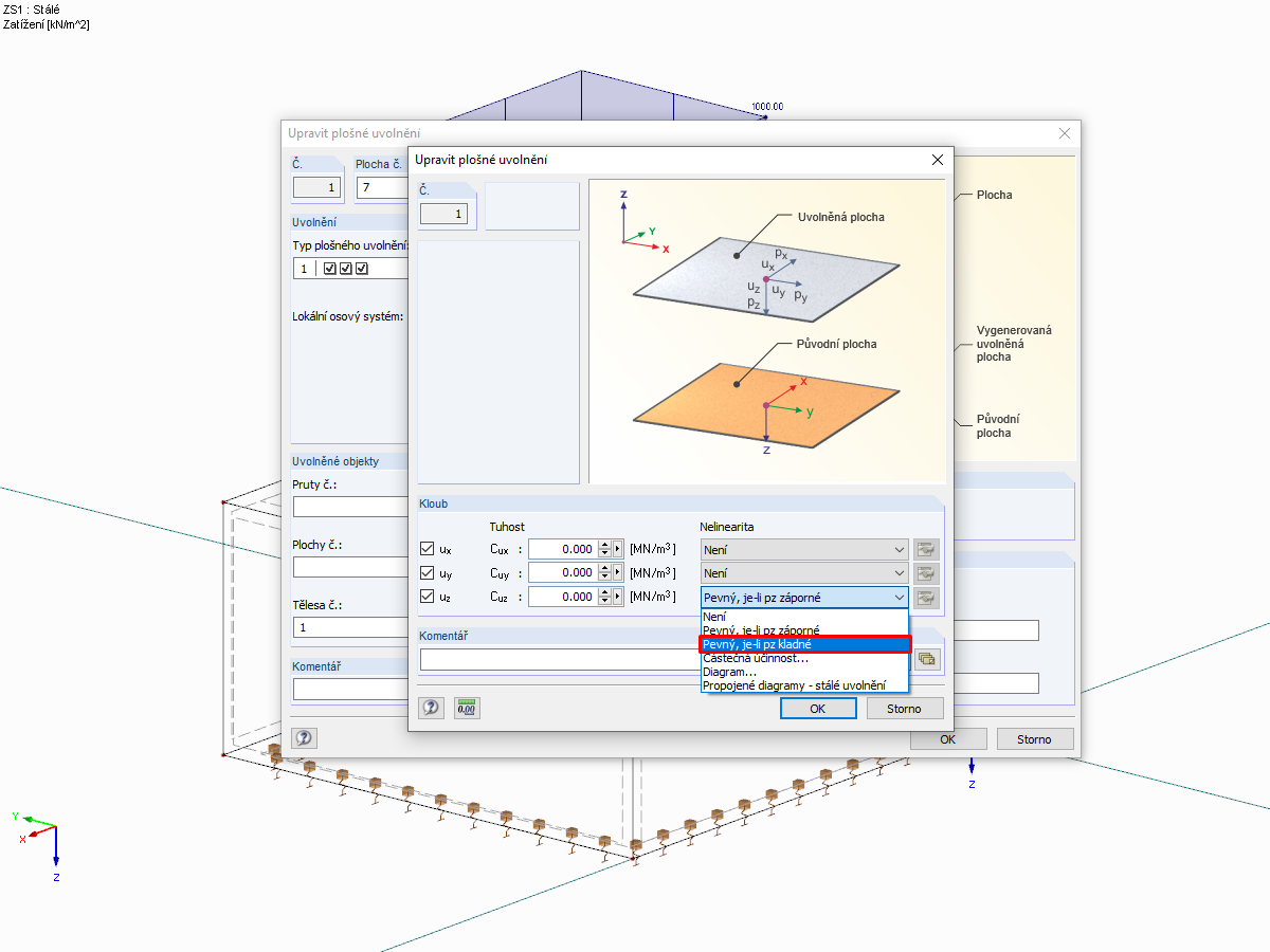 Setting Nonlinearity "Fixed if Positive pz"