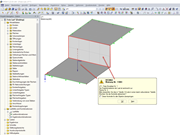 Warning "The projection plane of the load is perpendicular to the surface"