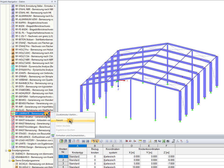 Specifying Add-on Module as Favorite