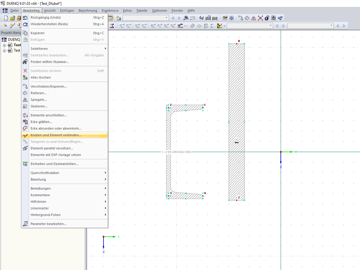 Connecting Node and Element