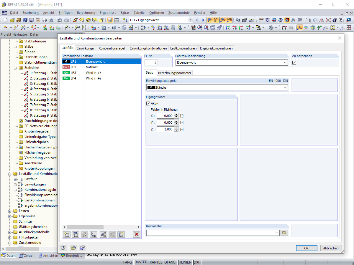 Dialog Box for Automatic Combination
