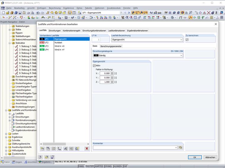 Dialog Box for Automatic Combination