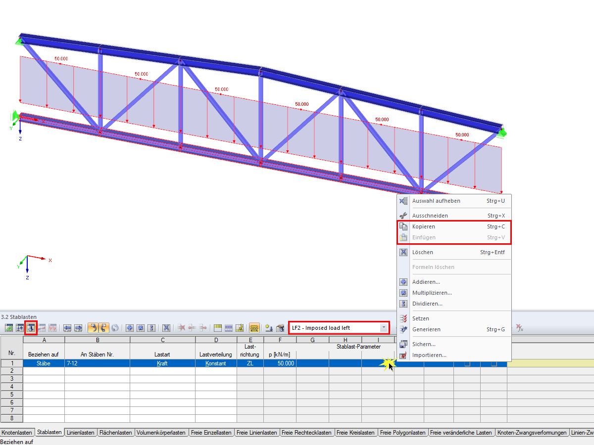 Copying Loads from One Load Case to Another