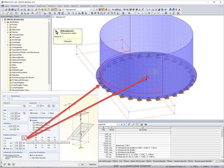 Average Region - Setting Vector