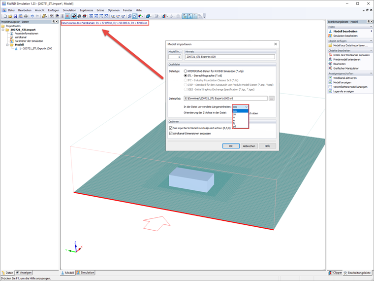 Importing Model in Adjusted Scale