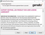 Dialog Box for Installation of Dongle Driver
